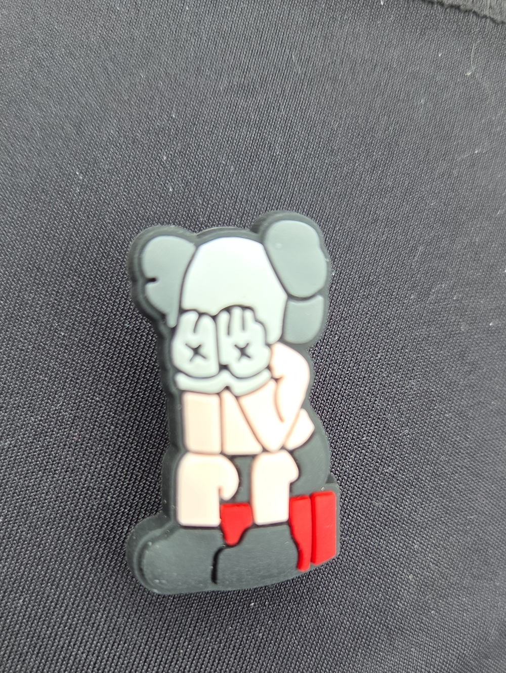 "Companion" Gray & Red KAWS-Inspired Figure Shoe Charm